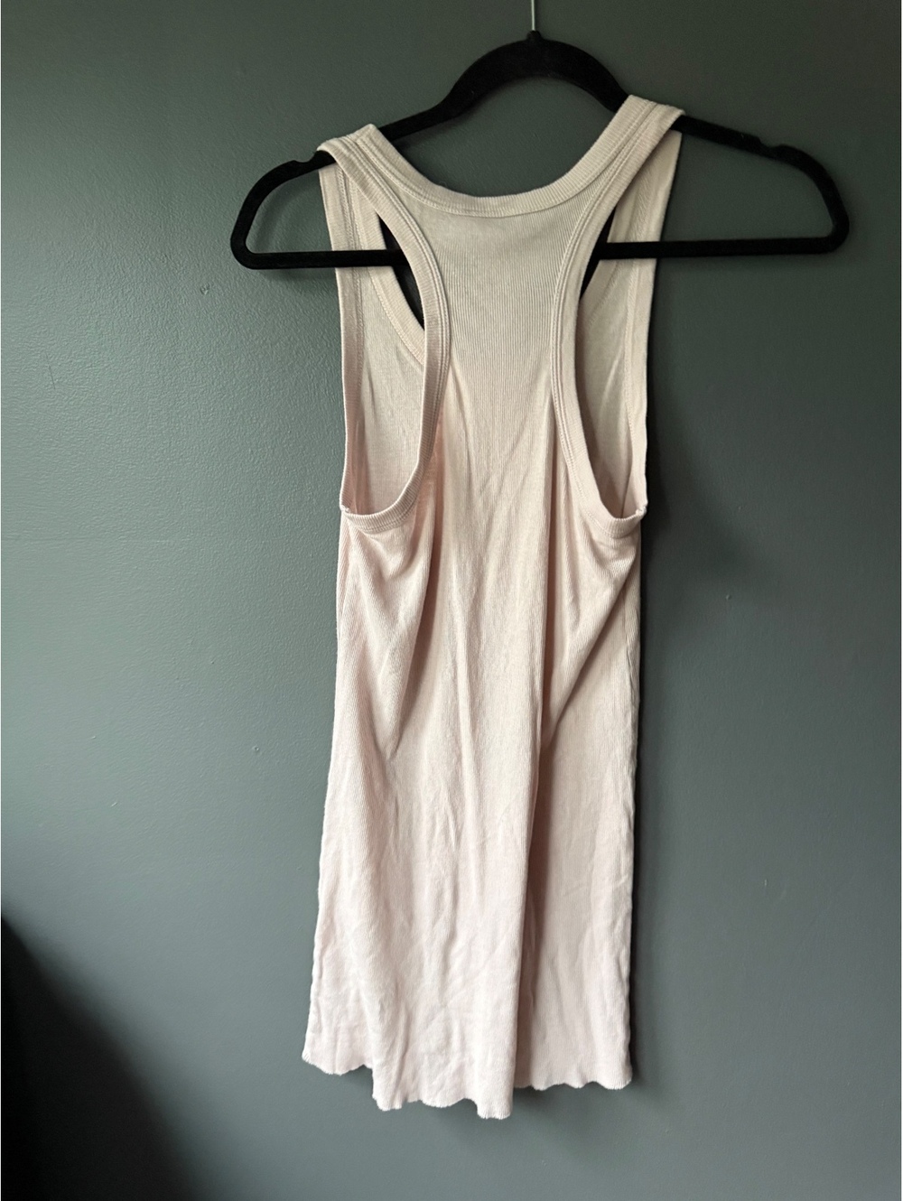 Wilt Pale Pink Ribbed Racerback Tank Top Size L - Picture 2 of 7